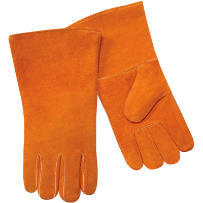 Steiner 02108 Economy Split Cowhide Stick Welding Gloves - Cotton Lined, Polyester Sewn (Pair)