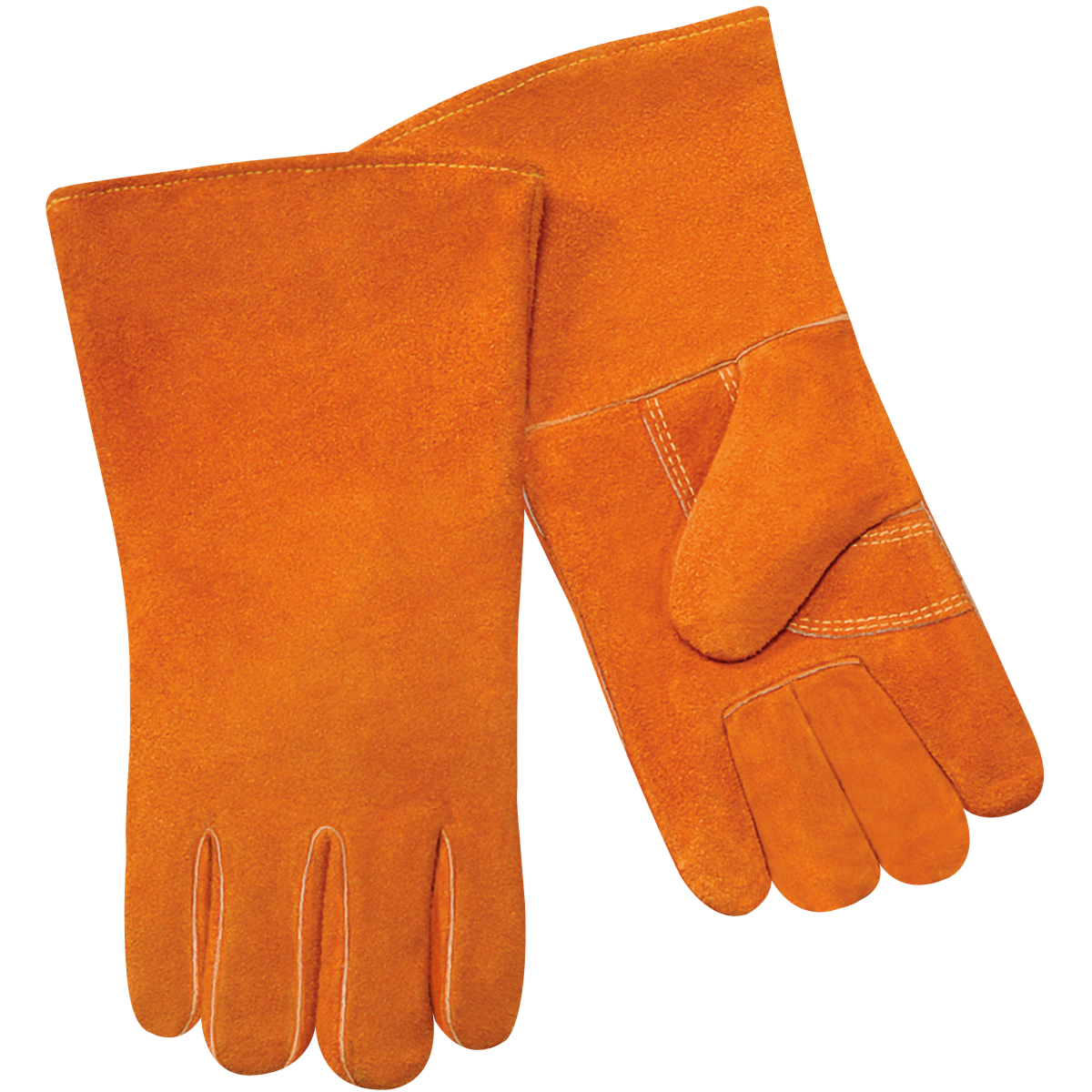 Steiner 02109 Economy Shoulder Split Cowhide Stick Welding Gloves - Cotton Lined, Polyester Sewn (Pa