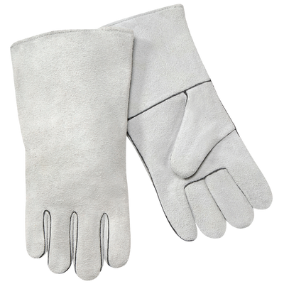 Steiner 02208 Economy Split Cowhide Stick Welding Gloves - Cotton Lined, Polyester Sewn (Pair)