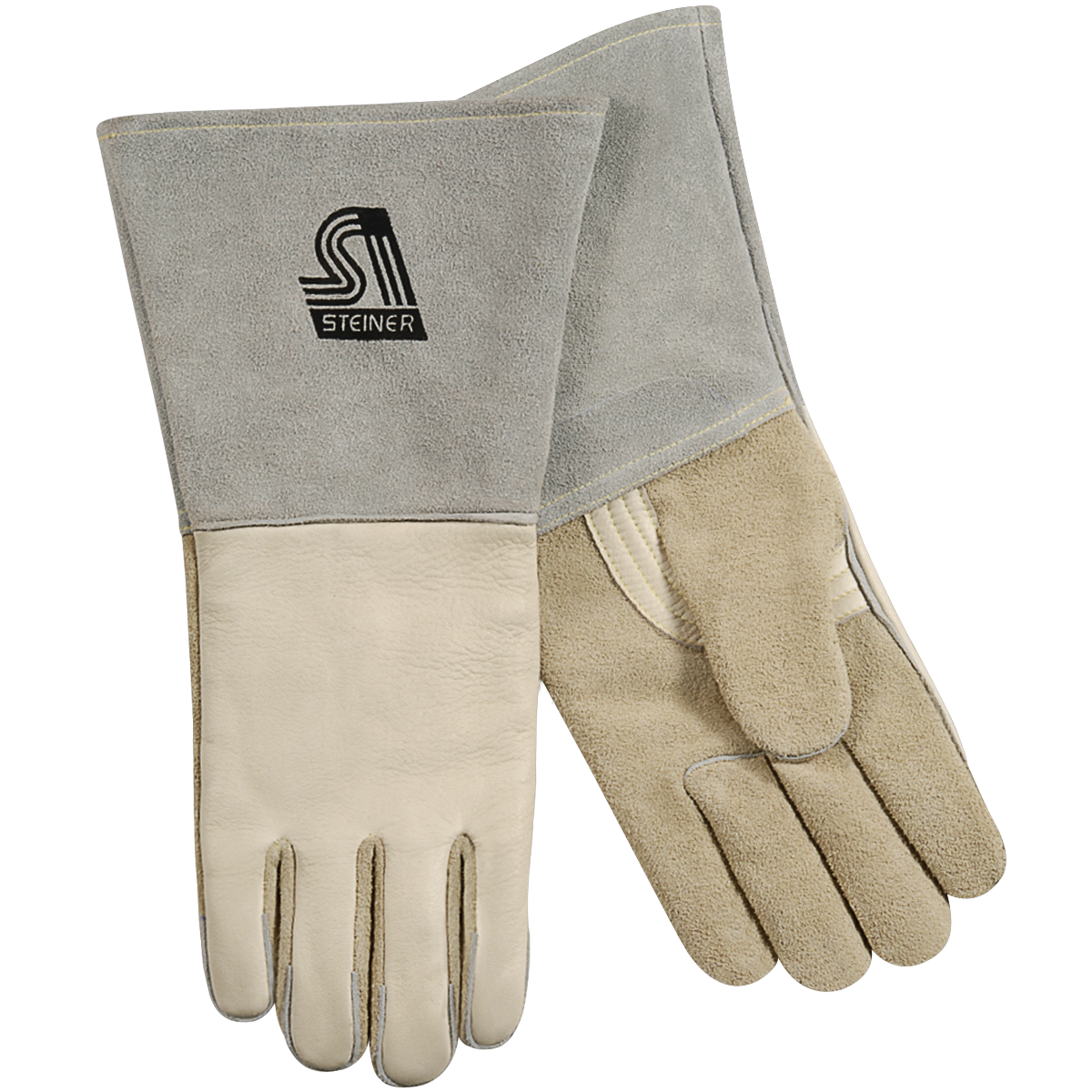 Steiner 6502 Premium Grain Cowhide Back, Reverse Grain Cowhide Palm Stick Welding Gloves - ThermoCor