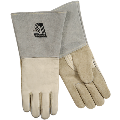 Steiner 6502 Premium Grain Cowhide Back, Reverse Grain Cowhide Palm Stick Welding Gloves - ThermoCor