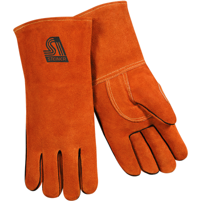 Steiner 02719 Premium Side Split Cowhide Stick Welding Gloves Thermocore Foam Lined Straight Thumb (