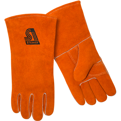 Steiner 2119YLH WELD GLOVE, LHO BROWN Y-SERI ES, SHOULDER SPLIT COW, FOAM LINED BACK