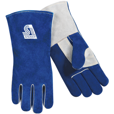 Steiner 2419B Premium Side Split Cowhide Stick Welding Gloves - ThermoCore™ Foam Lined (Pair)