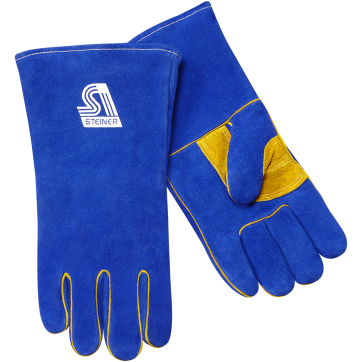 Steiner 2519B Premium Side Split Cowhide Stick ThermoCore Foam Lined Welding Gloves (One Dozen)