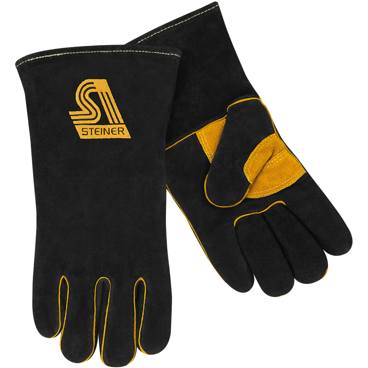 Steiner 2619B Premium Side Split Cowhide Stick Welding Gloves - ThermoCore™ Foam Lined (Pair)