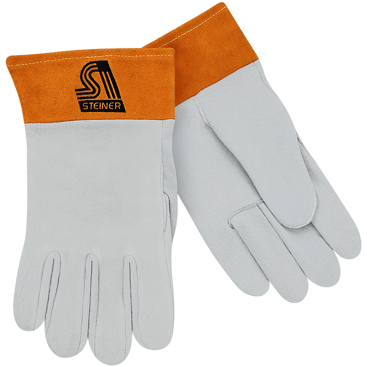 Steiner 0221 Standard Split Deerskin TIG Welding Gloves - Unlined, Short Cuff (Pair)