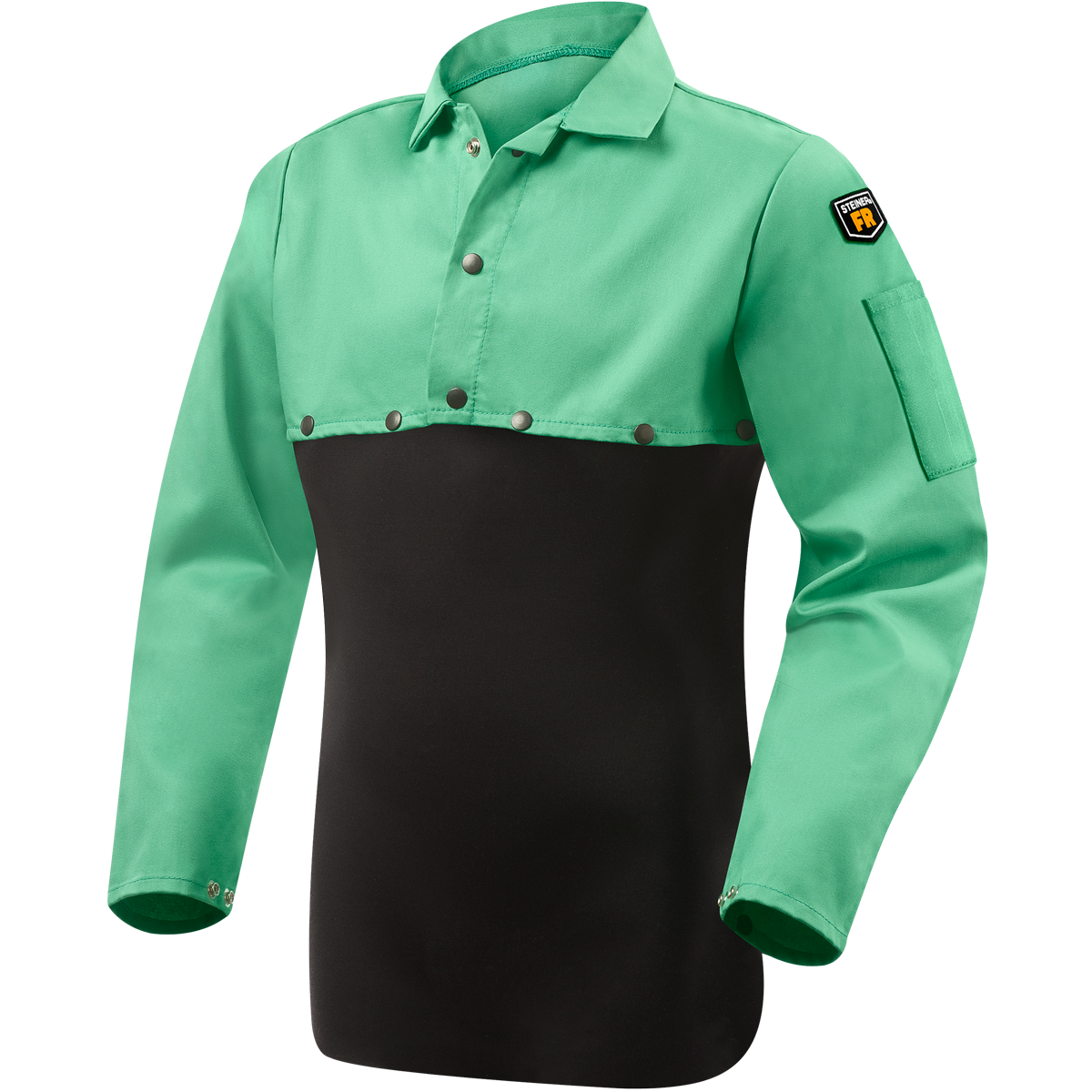 Steiner 1032 9 oz FR Cotton Cape Sleeves (Without Bib) - Green (Each)