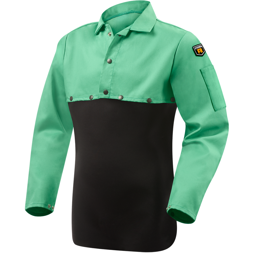 Steiner 1032 9 oz FR Cotton Cape Sleeves (Without Bib) - Green