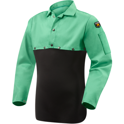 Steiner 1032 9 oz FR Cotton Cape Sleeves (Without Bib) - Green