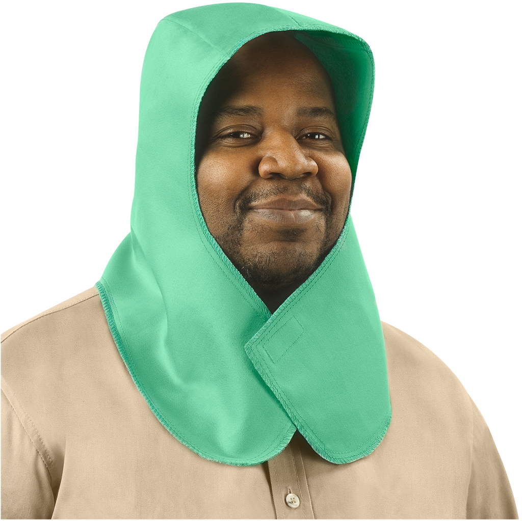 Steiner 11301 9 oz FR Cotton Hood With Neck Drape - Green