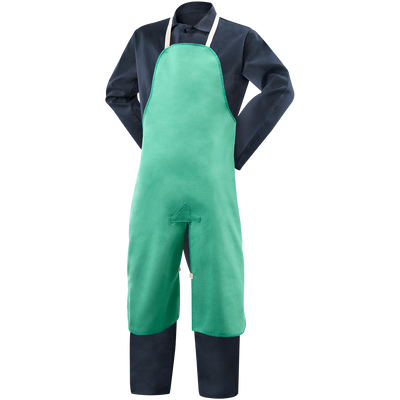Steiner 10336 9 oz FR Cotton Split Leg Bib Apron - 40