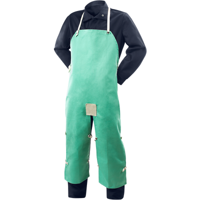 Steiner 10372 9 oz FR Cotton Split Leg Bib Apron - 48