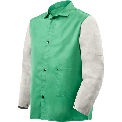 Steiner 1230 Weldlite Plus™ Hybrid 9 oz FR Cotton With Leather Sleeves Jacket - 30