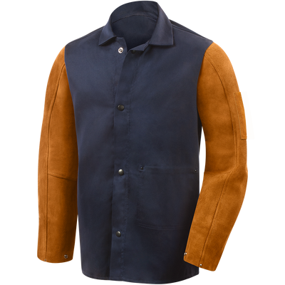 Steiner 1260 Weldlite Plus™ Hybrid 9 oz FR Cotton With Leather Sleeves Jacket - 30