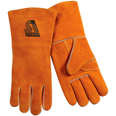 Steiner 2119YW Standard Shoulder Split Cowhide Stick Welding Gloves - ThermoCore™ Foam Lined (Pair)
