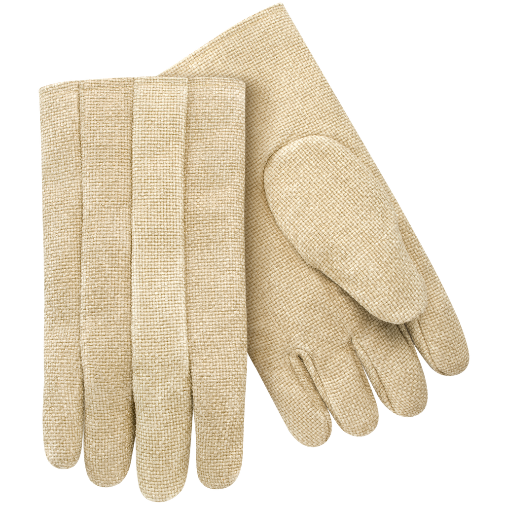 Steiner 07114 35 oz Vermiculite Coated Fiberglass Thermal Protective Gloves, Wool Insulated Lining, 14" Length (Pair)