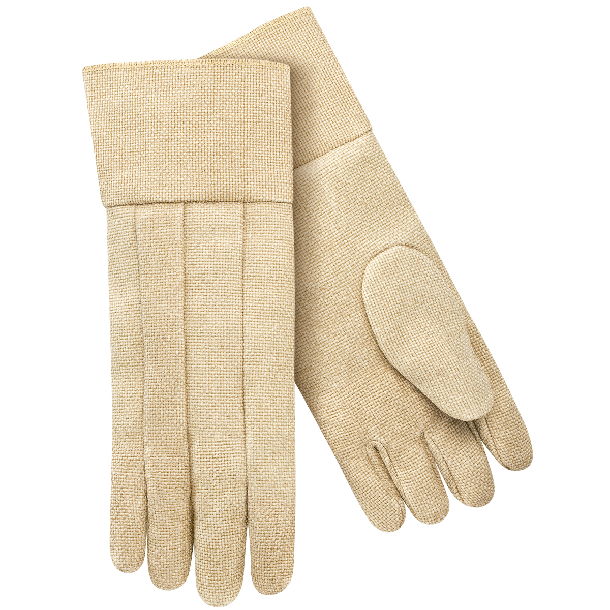 Steiner 07118 35 oz Vermiculite Coated Fiberglass Thermal Protective Gloves, Wool Insulated Lining, 18" Length (1 Pair)