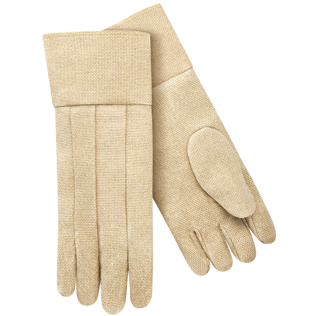 Steiner 07118 35 oz Vermiculite Coated Fiberglass Thermal Protective Gloves, Wool Insulated Lining, 18" Length (Pair)
