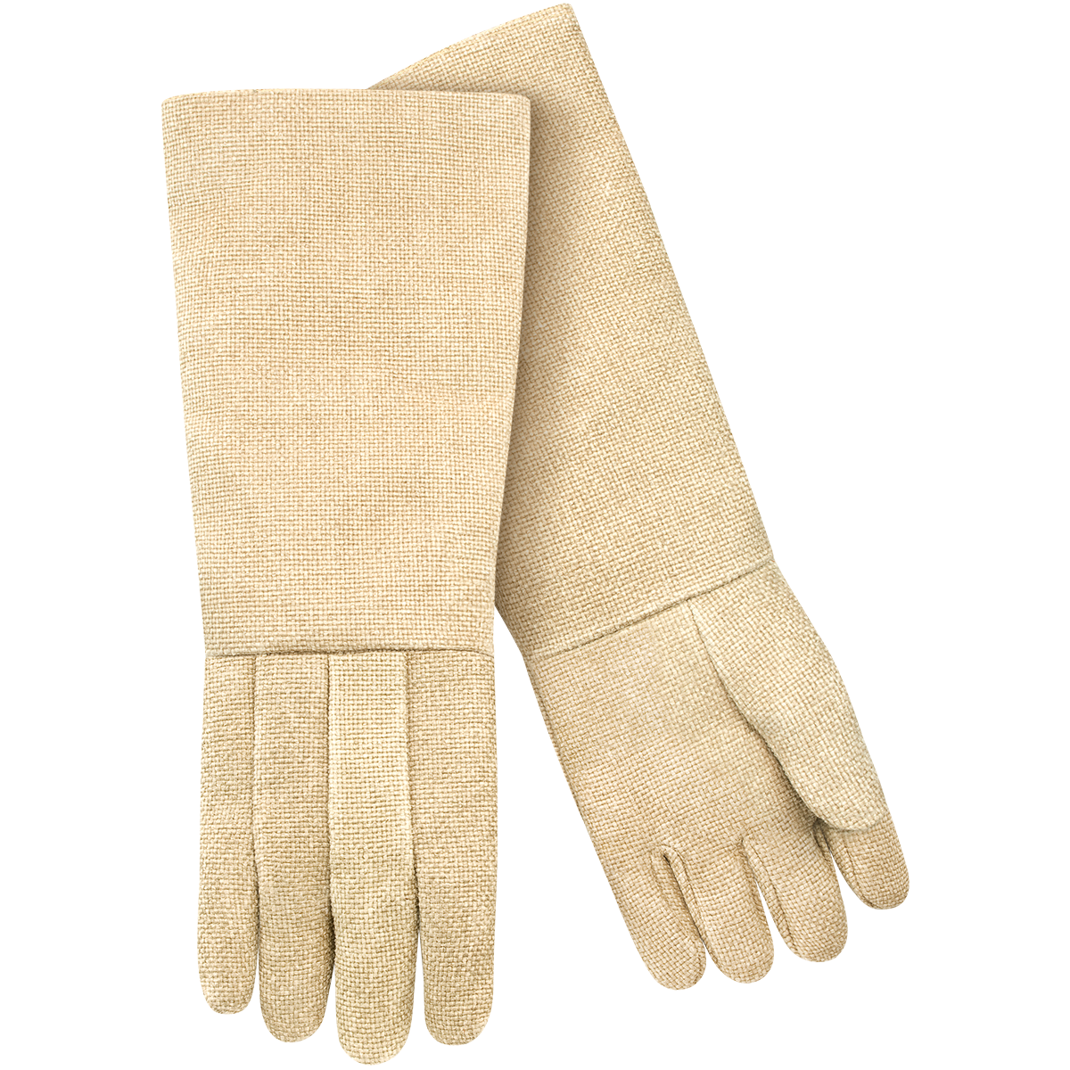 Steiner 07123 35 oz Vermiculite Coated Fiberglass Thermal Protective Gloves, Wool Insulated Lining, 23" Length (1 Pair)