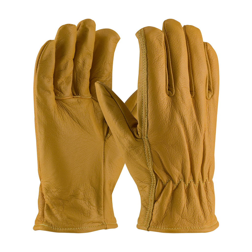 PIP 09-K3700 Kut Gard Top Grain Goatskin Leather Drivers Glove with Kevlar Liner - Straight Thumb (One Dozen)