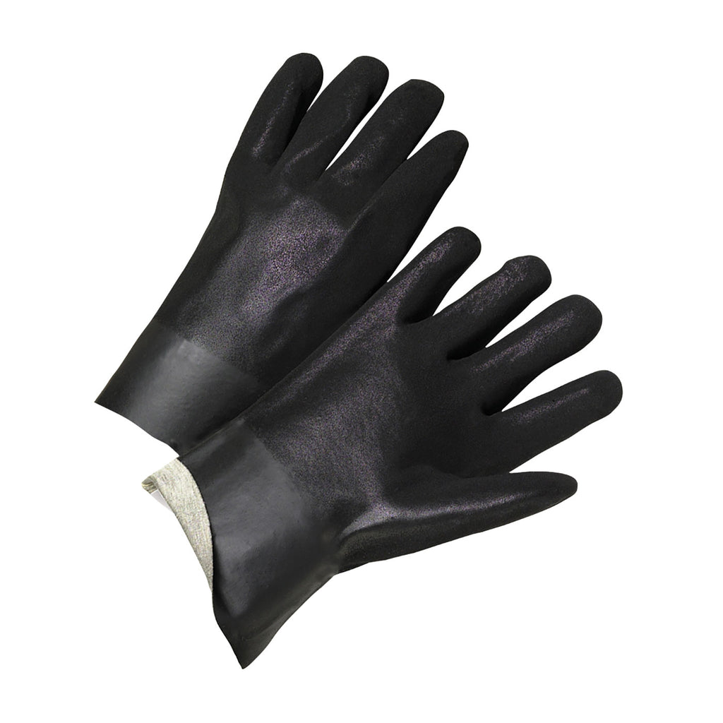 West Chester 1017RF 10" Length PVC Dipped with Interlock Liner and Rough Sandy Finish Glove (One Dozen)