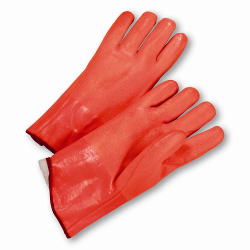 West Chester 1027ORF 12" Length PVC Dipped with Insulated Foam Liner and Rough Finish Gloves (One Dozen)