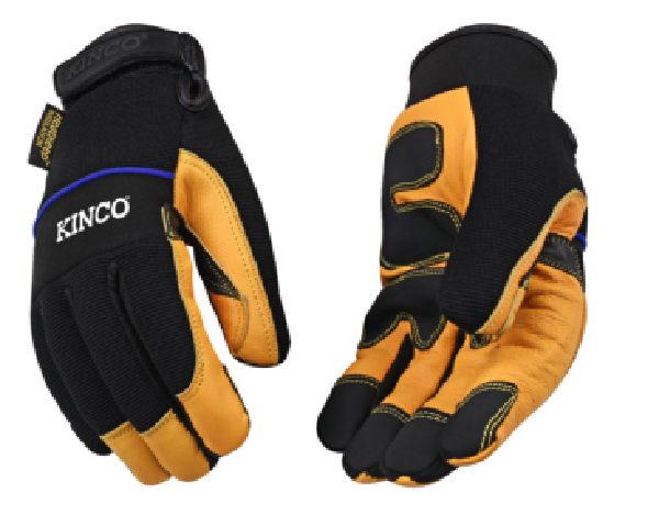 Kinco 102HK Golden Premium Grain Goatskin Palm with XtremeGRIP Thermal Insulation Drivers Gloves (one dozen)