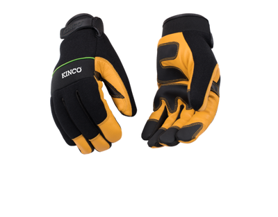 Kinco 102 Golden Premium Grain Goatskin Palm with XtremeGRIP Drivers Gloves (one dozen)