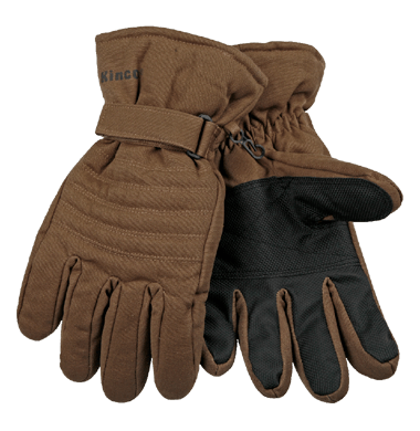 Kinco 1170 HydroFlector Heatkeep Insulation and Foam Lining Ski Gloves, Brown (3 Pair)