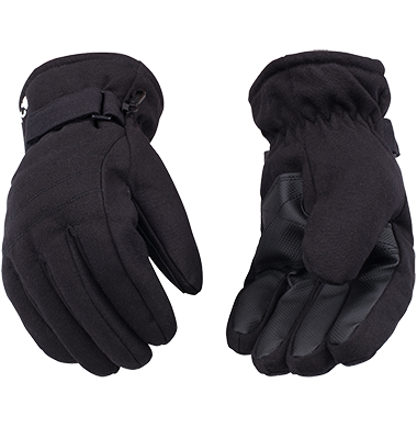 Kinco 1171 HydroFlector Black Water-Resistant Thermal Insulation Ski Gloves (One Dozen)