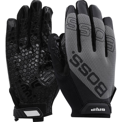 Boss 120-MG1220T Synthetic Microfiber Palm with Silicone Grip and Mesh Fabric Back (One Dozen)
