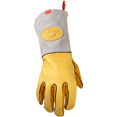 Caiman 1485 Elk Skin Wool Insulated Unlined Palm MIG/Stick Welding Gloves (1 Pair)