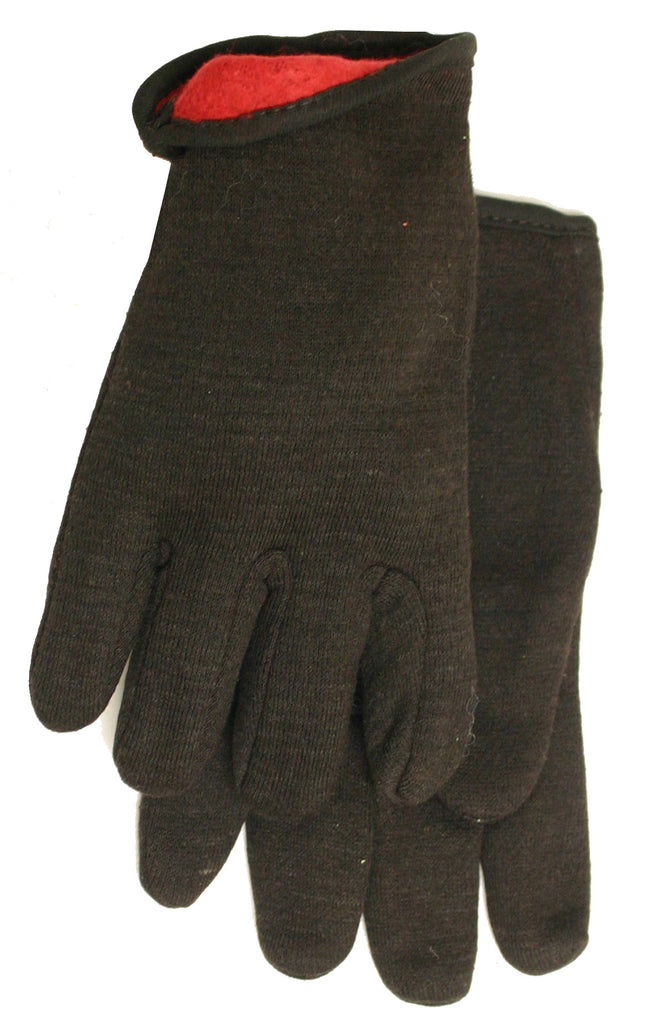 Midwest 14LJ Lined Brown Jersey Gloves (One Dozen)