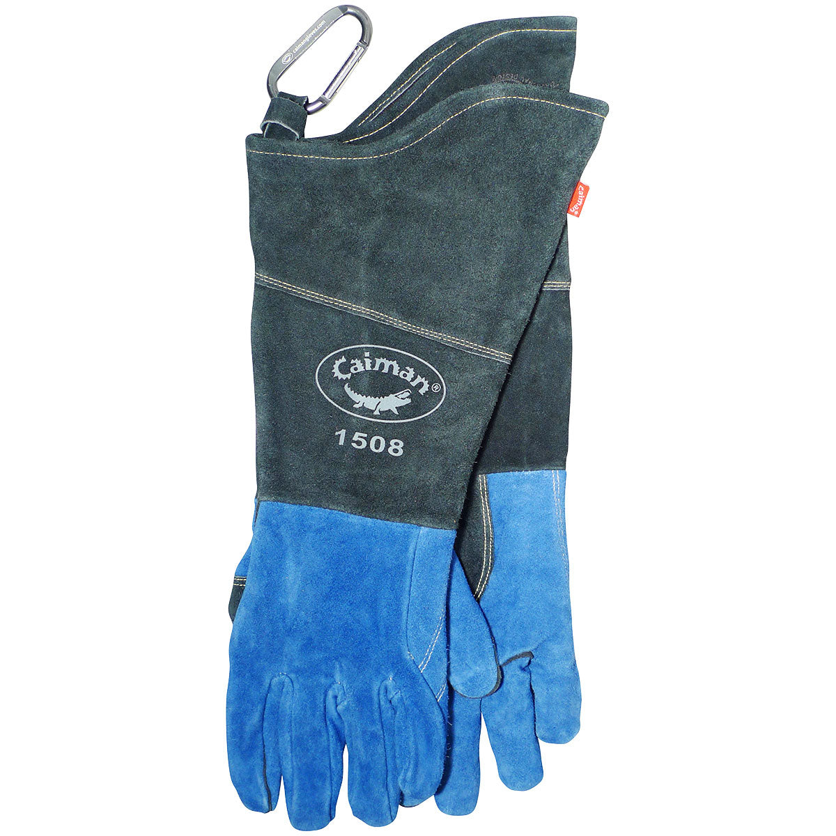 Caiman 1508 18" Premium Split Cowhide MIG/Stick Welder's Glove with Fleece Lining w/ Scalloped Cuff Safety Glove (1 Pair)