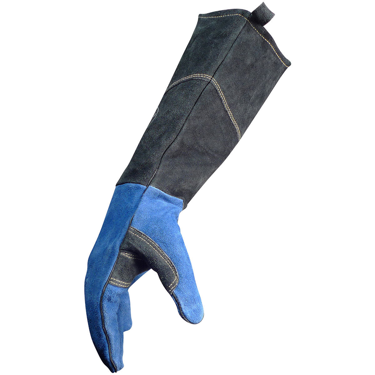 Caiman 1508 18" Premium Split Cowhide MIG/Stick Welder's Glove with Fleece Lining w/ Scalloped Cuff Safety Glove (1 Pair)