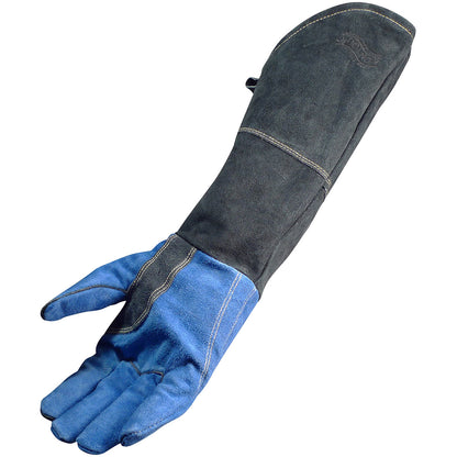 Caiman 1508 18" Premium Split Cowhide MIG/Stick Welder's Glove with Fleece Lining w/ Scalloped Cuff Safety Glove (1 Pair)
