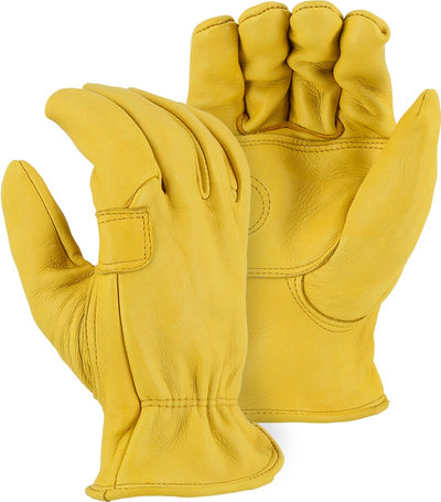 Majestic 1564 Elkskin Double Palm Drivers Gloves (One Dozen)