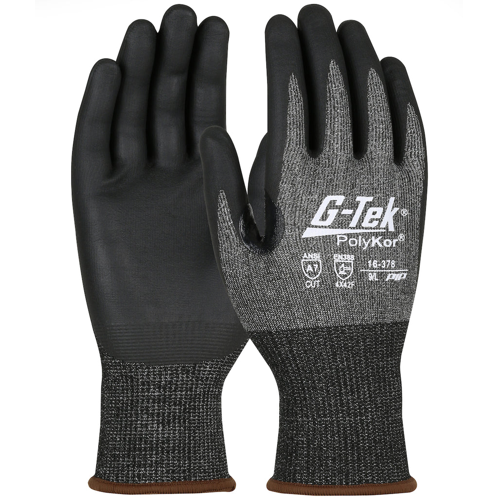 G-Tek PolyKor 16-378 Touchscreen Compatible Seamless Knit Nitrile Coated Foam Glove (One Dozen)