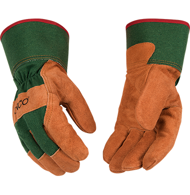 Kinco 1721GR Suede Russet Cowhide Heavy Fleece Thermal Insulation Gloves (3 Pair) - image 1