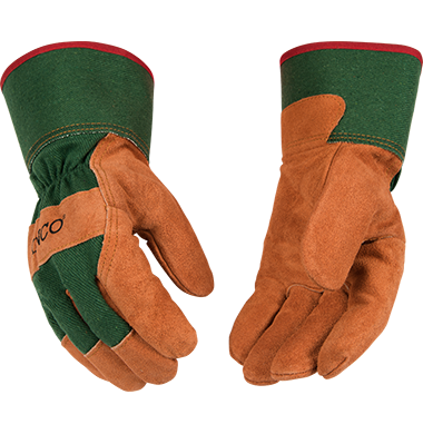 Kinco 1721GR Suede Russet Cowhide Heavy Fleece Thermal Insulation Gloves (One Dozen)