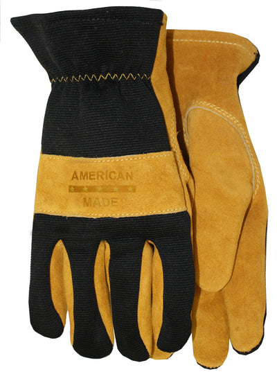 a pair of suede knuckle strap gloves from Midwest brand
