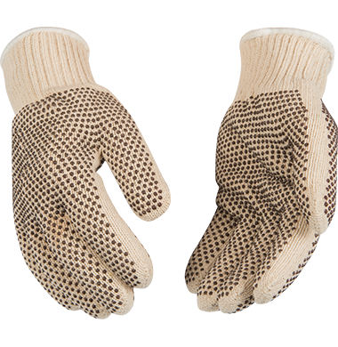 Kinco 1776 Double Layered Heavyweight Polyester-Cotton Blend Outer Shell and Inner Liner Terry Gloves (6 Pair)