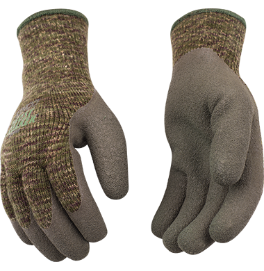 Kinco 1788 FrostBreaker Camouflage Heavy Thermal 7-Gauge Acrylic Knit Shell Crinkle Latex Coated Palm Acrylic & Elastic Knit Wrist Gloves (One Dozen)