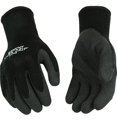 Kinco 1790 Warm Grip Heavy Thermal 10-Gauge Acrylic Knit Shell Crinkle Latex Coated Palm, Acrylic & Elastic Knit Wrist Gloves (3 Pair) - image 1