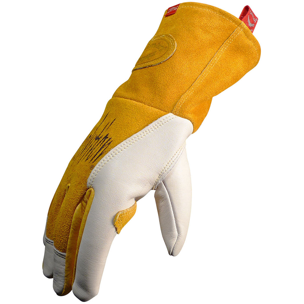 a cow grain leather work gloves