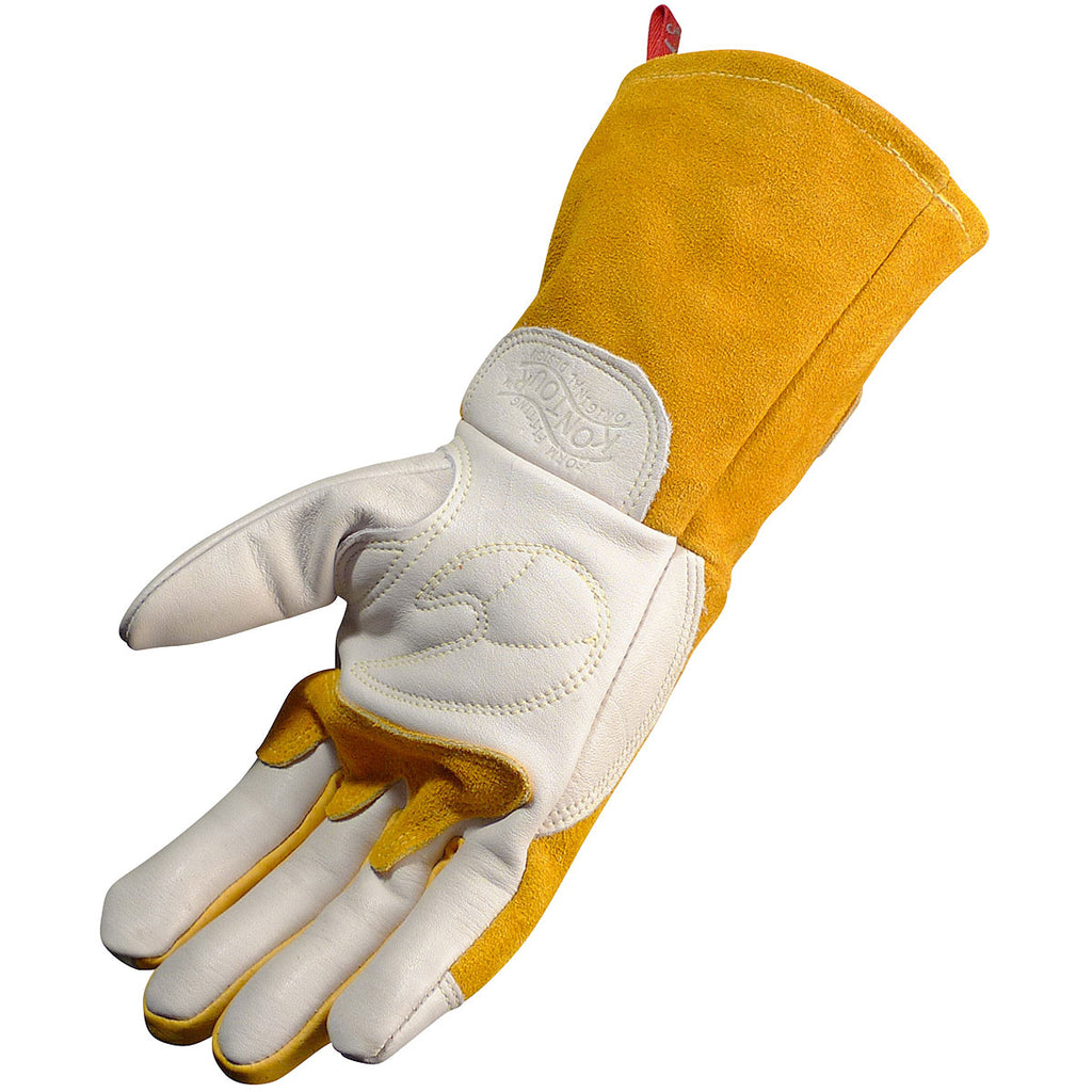 a cow grain leather work gloves from Caiman brand