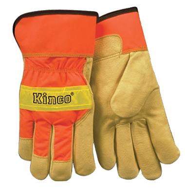 Kinco 1918 Unlined Grain Pigskin Leather Palm Gloves (One Dozen)