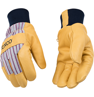 Kinco 1927KWC Kids' Trademarked Otto Cotton-Blend Canvas Fabric Back Thermal Insulation Gloves (3 Pair) - image 1