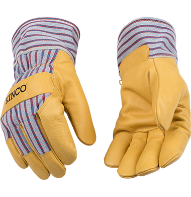 Kinco 1927 Trademarked Otto Lined Ultra Suede Thermal Insulation Lined Grain Pigskin Gloves (One Dozen)